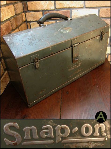 antique tool box metal|older snap on tool box.